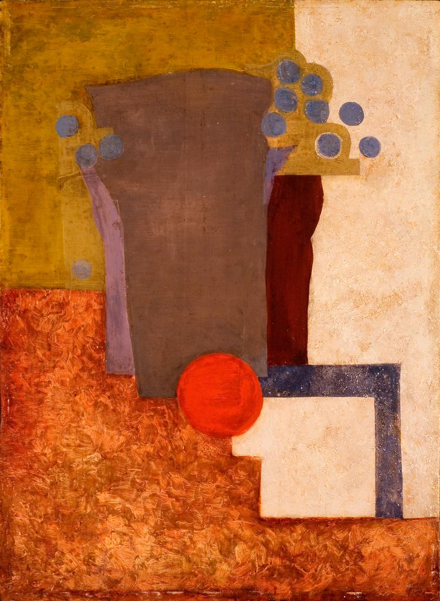 Aleksander Rafałowski, Kompozycja, olej, deska, 60 x 46 cm, 1924
