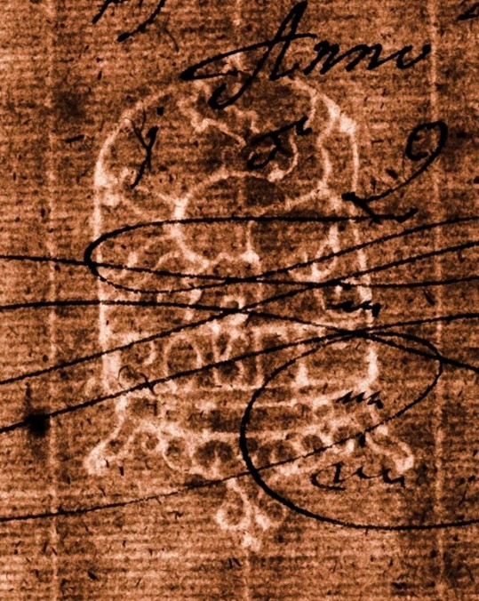 Fig. 2 Przykład prezentacji znaków wodnych: